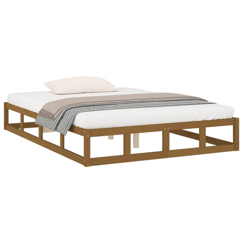 vidaXL Bed Frame without Mattress Honey Brown 120x200 cm Solid Wood