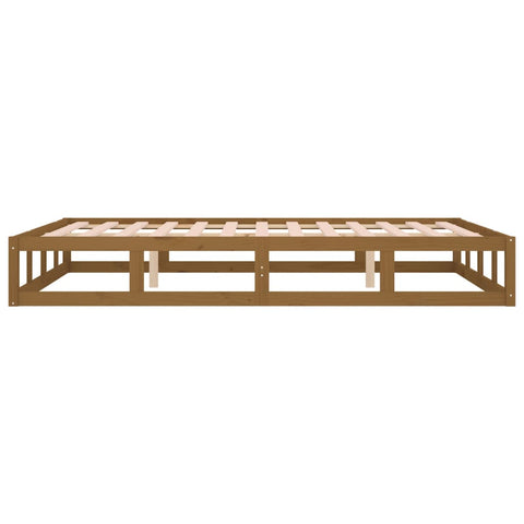 vidaXL Bed Frame without Mattress Honey Brown 120x200 cm Solid Wood