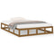 vidaXL Bed Frame without Mattress Honey Brown 200x200 cm Solid Wood