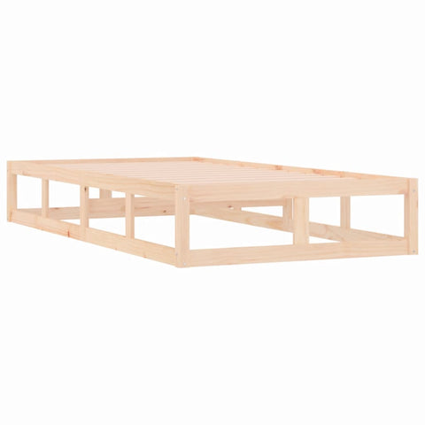 vidaXL Bed Frame without Mattress 75x190 cm Small Single Small Single Solid Wood