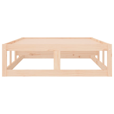 vidaXL Bed Frame without Mattress 75x190 cm Small Single Small Single Solid Wood