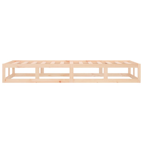 vidaXL Bed Frame without Mattress 75x190 cm Small Single Small Single Solid Wood