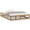 vidaXL Bed Frame without Mattress Honey Brown 120x190 cm Small Double  Solid Wood