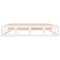 vidaXL Bed Frame without Mattress White 140x190 cm Solid Wood