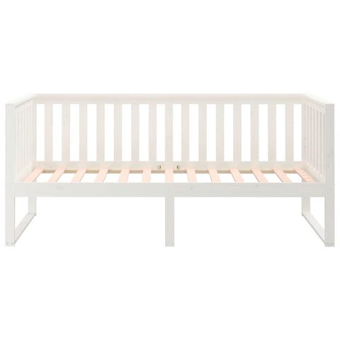 vidaXL Day Bed without Mattress White 90x200 cm Solid Wood Pine