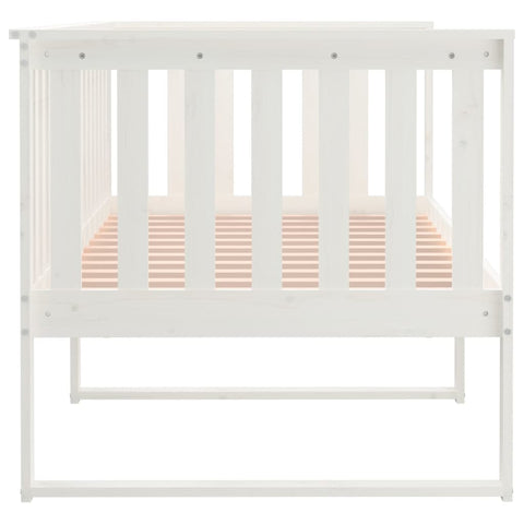 vidaXL Day Bed without Mattress White 90x200 cm Solid Wood Pine