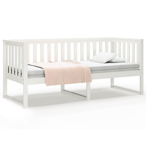 vidaXL Day Bed without Mattress White 80x200 cm Solid Wood Pine