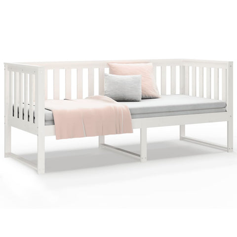 vidaXL Day Bed without Mattress White 80x200 cm Solid Wood Pine