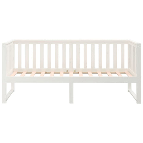 vidaXL Day Bed without Mattress White 80x200 cm Solid Wood Pine