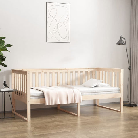 vidaXL Day Bed without Mattress 100x200 cm Solid Wood Pine
