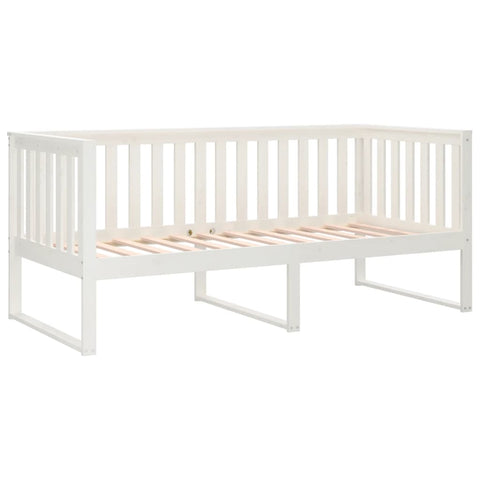 vidaXL Day Bed without Mattress White 100x200 cm Solid Wood Pine