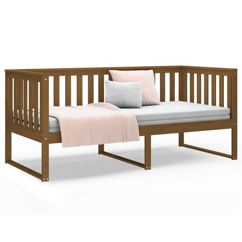 vidaXL Day Bed without Mattress Honey Brown 100x200 cm Solid Wood Pine