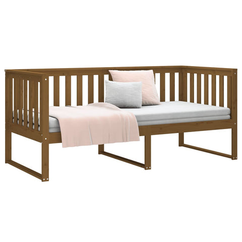 vidaXL Day Bed without Mattress Honey Brown 100x200 cm Solid Wood Pine