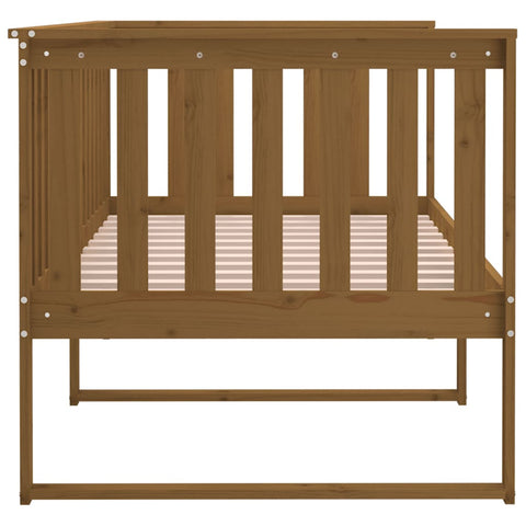 vidaXL Day Bed without Mattress Honey Brown 100x200 cm Solid Wood Pine