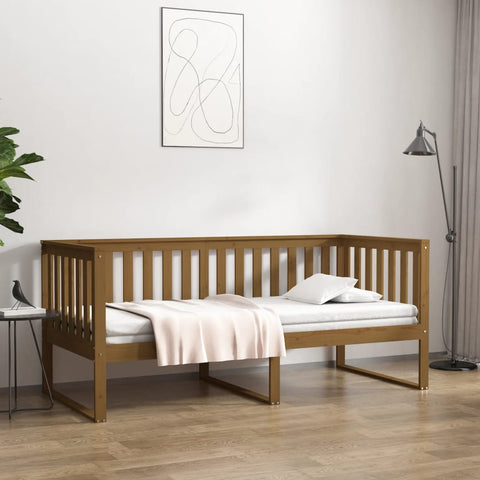 vidaXL Day Bed without Mattress Honey Brown 100x200 cm Solid Wood Pine