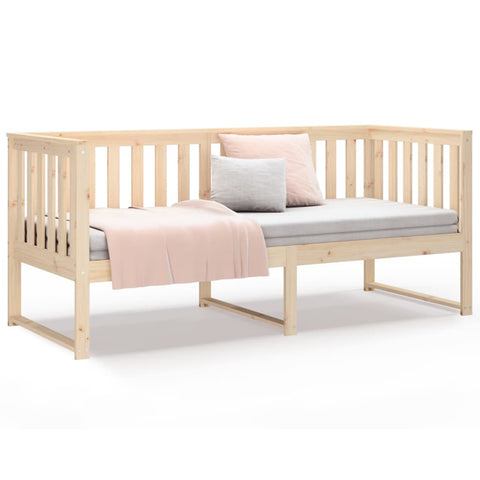 vidaXL Day Bed without Mattress 75x190 cm Small Single Solid Wood Pine