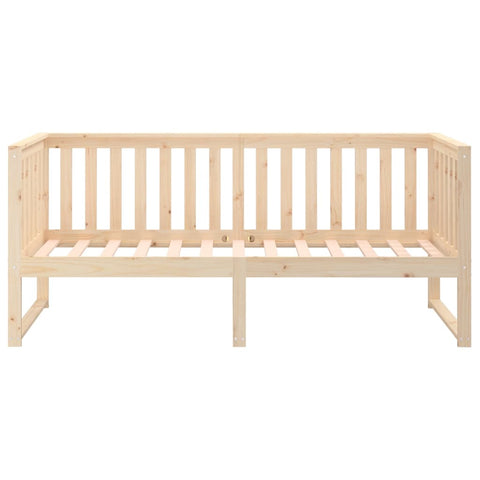 vidaXL Day Bed without Mattress 75x190 cm Small Single Solid Wood Pine