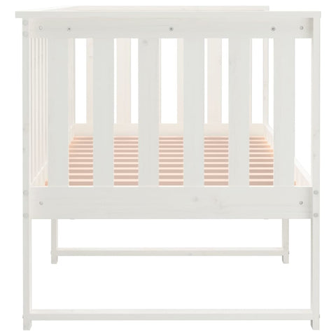 vidaXL Day Bed without Mattress White 75x190 cm Small Single Solid Wood Pine