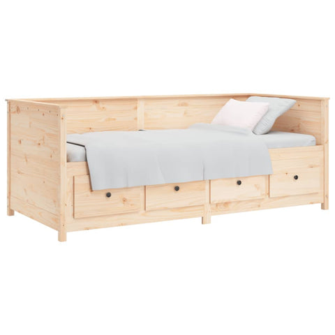 vidaXL Day Bed without Mattress 100x200 cm Solid Wood Pine