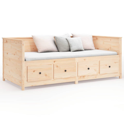 vidaXL Day Bed without Mattress 100x200 cm Solid Wood Pine