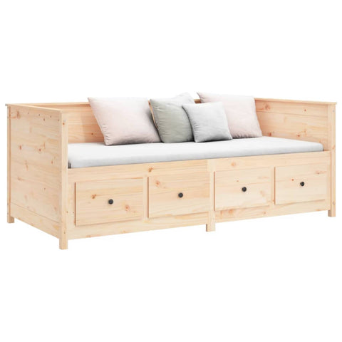 vidaXL Day Bed without Mattress 100x200 cm Solid Wood Pine