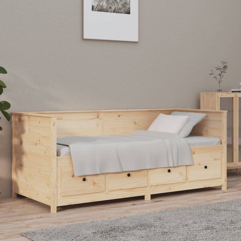 vidaXL Day Bed without Mattress 100x200 cm Solid Wood Pine
