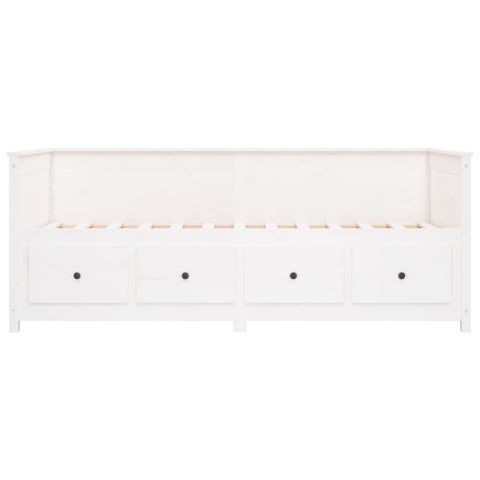 vidaXL Day Bed without Mattress White 80x200 cm Solid Wood Pine