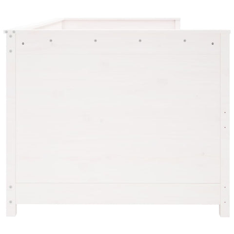 vidaXL Day Bed without Mattress White 80x200 cm Solid Wood Pine
