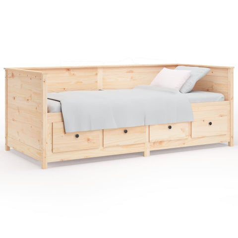 vidaXL Day Bed without Mattress 90x190 cm Single  Solid Wood Pine