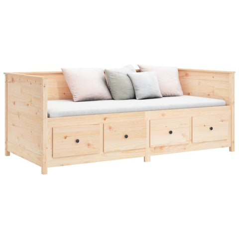 vidaXL Day Bed without Mattress 90x190 cm Single  Solid Wood Pine