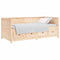 vidaXL Day Bed without Mattress 75x190 cm Small Single Solid Wood Pine