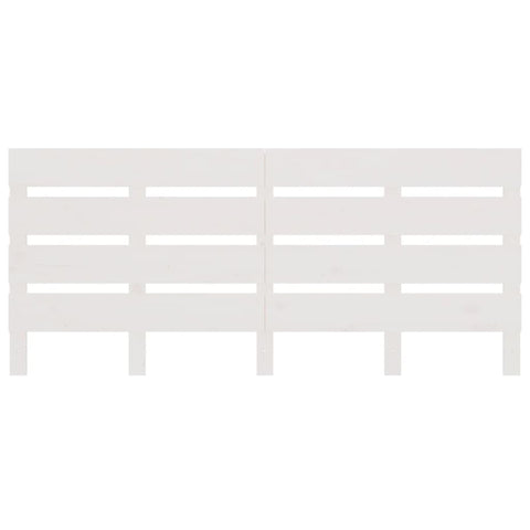 vidaXL Headboard White 140x3x80 cm Solid Wood Pine