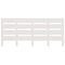 vidaXL Headboard White 140x3x80 cm Solid Wood Pine