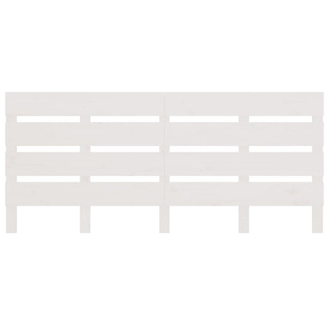 vidaXL Headboard White 150x3x80 cm Solid Wood Pine