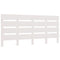 vidaXL Headboard White 180x3x80 cm Solid Wood Pine