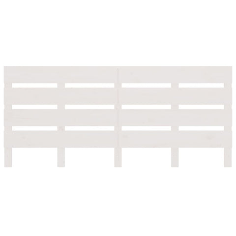 vidaXL Headboard White 135x3x80 cm Solid Wood Pine