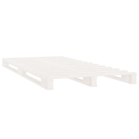 vidaXL Pallet Bed without Mattress White 90x200 cm Solid Wood