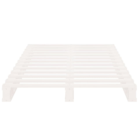 vidaXL Pallet Bed without Mattress White 90x200 cm Solid Wood