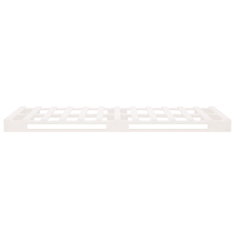 vidaXL Pallet Bed without Mattress White 90x200 cm Solid Wood