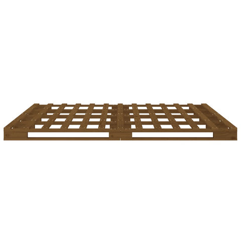 vidaXL Pallet Bed without Mattress Honey Brown 120x200 cm Solid Wood