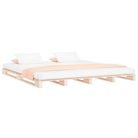 vidaXL Pallet Bed without Mattress 200x200 cm Solid Wood