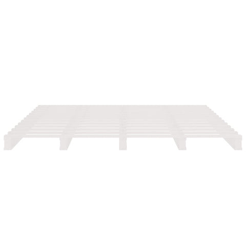 vidaXL Pallet Bed without Mattress White 200x200 cm Solid Wood