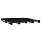 vidaXL Pallet Bed without Mattress Black Double Solid Wood