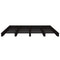 vidaXL Pallet Bed without Mattress Black Double Solid Wood