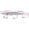 vidaXL Pallet Bed without Mattress Grey 140x190 cm Solid Wood