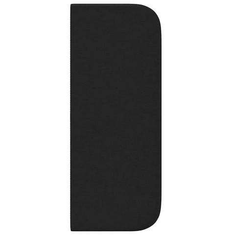 vidaXL Headboard with Headboard Black 40.5 x 4 x 40.5 cm Fabric
