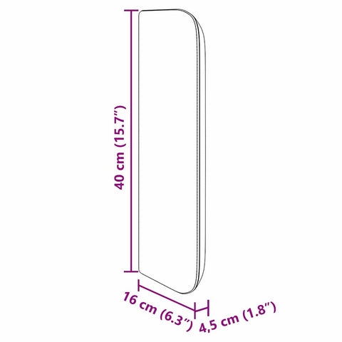 vidaXL Headboard with Headboard Black 40.5 x 4 x 40.5 cm Fabric