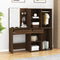 vidaXL LED Dressing Table with Cabinets Brown Oak Engineered Wood