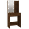 vidaXL LED Dressing Table with Cabinets Brown Oak Engineered Wood