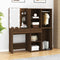 vidaXL LED Dressing Table with Cabinets Brown Oak Engineered Wood